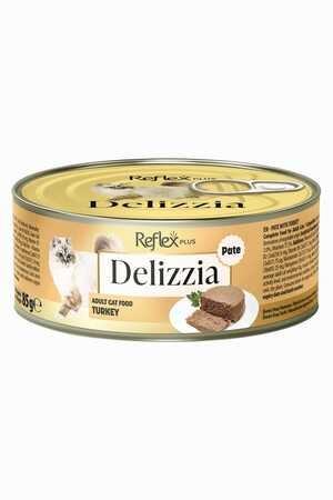 REFLEX - Reflex Plus Delizzia Kıyılmış Hindi Etli Pate Yetişkin Kedi Konservesi 85gr