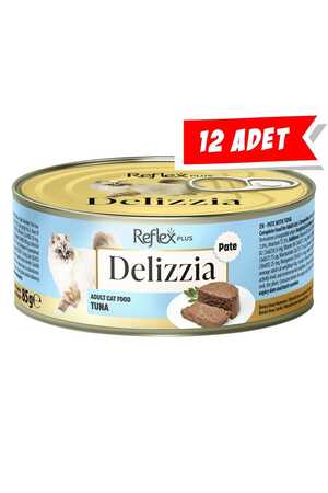 REFLEX - Reflex Plus Delizzia Kıyılmış Ton Balıklı Pate Yetişkin Kedi Konservesi (12x85gr) 12li