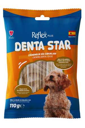 REFLEX - Reflex Plus Dentastar Chewing Mini Küçük Irk Yetişkin Köpek Çiğnemelik Diş Çubukları 110gr
