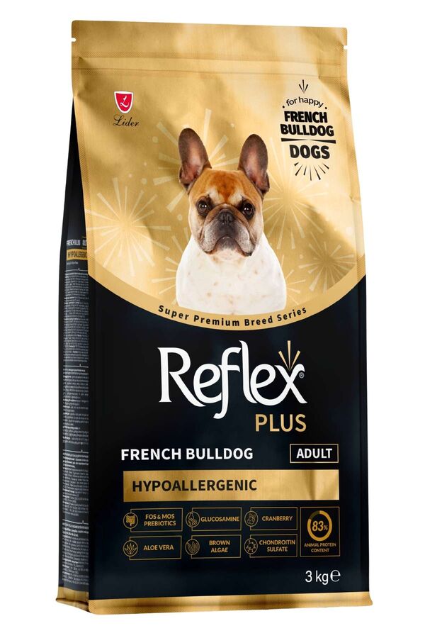 Reflex Plus French Bulldog Yetişkin Köpek Maması 3kg