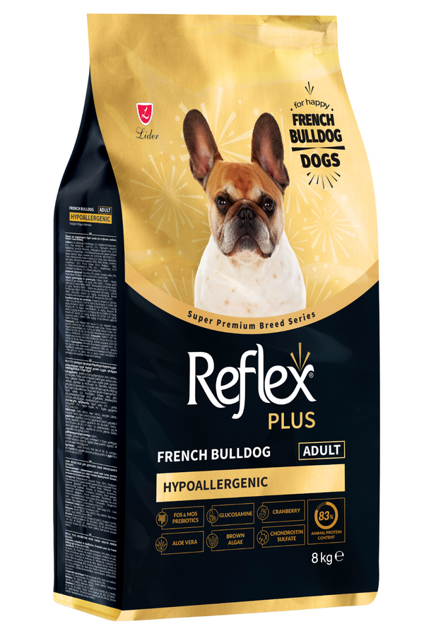 Reflex Plus French Bulldog Yetişkin Köpek Maması 8 Kg