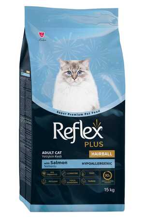Reflex Plus Hairball Somonlu Yetişkin Kedi Maması 15kg - Thumbnail