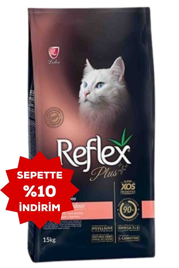 Reflex Plus Hairball Somonlu Yetişkin Kedi Maması 15kg