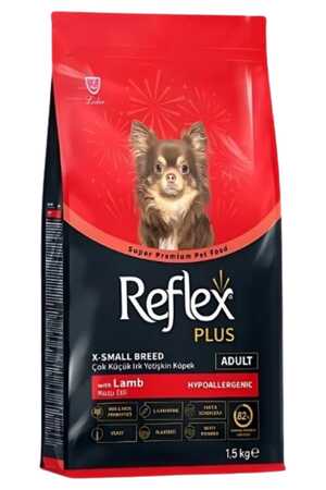 REFLEX - Reflex Plus Hipoalerjenik Kuzulu Çok Küçük Irk Yetişkin Köpek Maması 1,5kg