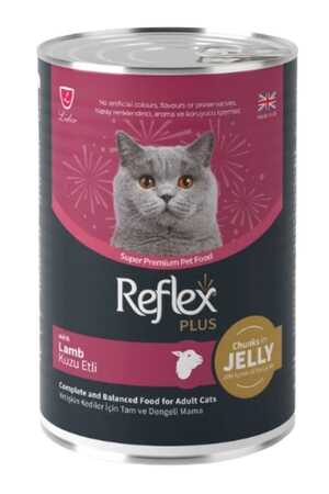 REFLEX - Reflex Plus Jöle İçinde Et Parçacıklı Kuzu Etli Yetişkin Kedi Konservesi 400gr