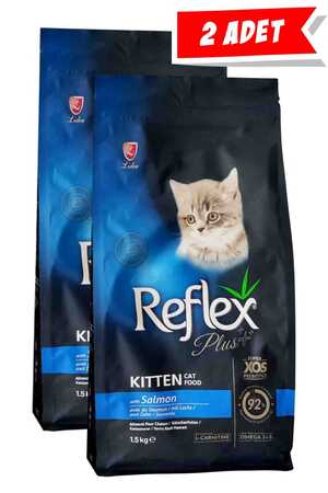 REFLEX - Reflex Plus Kitten Somonlu Yavru Kedi Maması 2x1,5kg