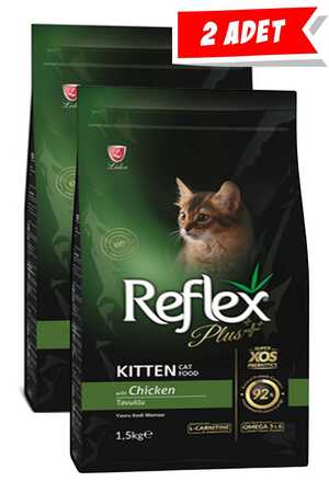 REFLEX - Reflex Plus Kitten Tavuklu Yavru Kedi Maması 2x1,5kg
