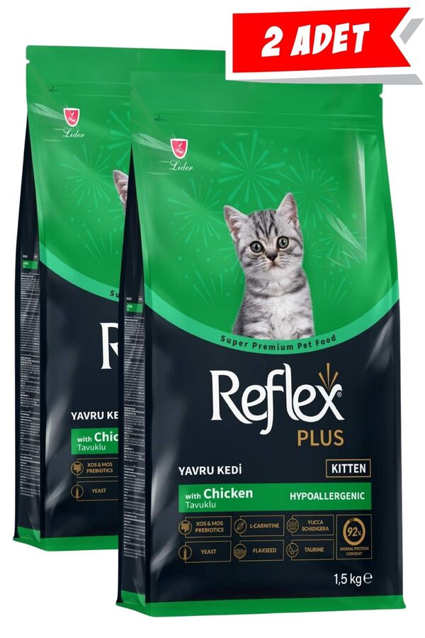 Reflex Plus Kitten Tavuklu Yavru Kedi Maması 2x1,5kg