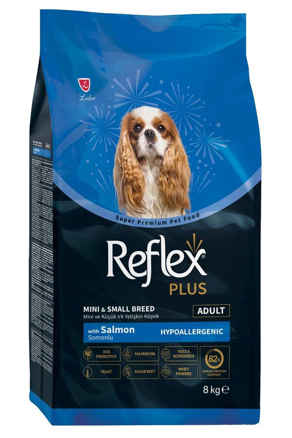 Reflex Plus Somonlu Küçük Irk Yetişkin Köpek Maması 8kg - 1