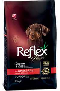REFLEX - Reflex Plus Kuzu Eti ve Pirinçli Orta ve Büyük Irk Yavru Köpek Maması 15kg REFLEX - Reflex Plus Kuzu Eti ve Pirinçli Orta ve Büyük Irk Yavru Köpek Maması 15kg