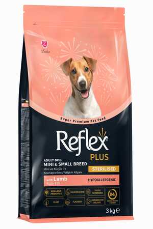 REFLEX - Reflex Plus Kuzu Etli Mini ve Küçük Irk Kısırlaştırılmış Köpek Maması 3kg