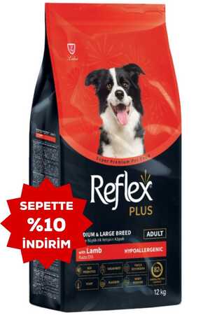 Reflex Plus Kuzu Etli Orta ve Büyük Irk Yetişkin Köpek Maması 12kg - Thumbnail