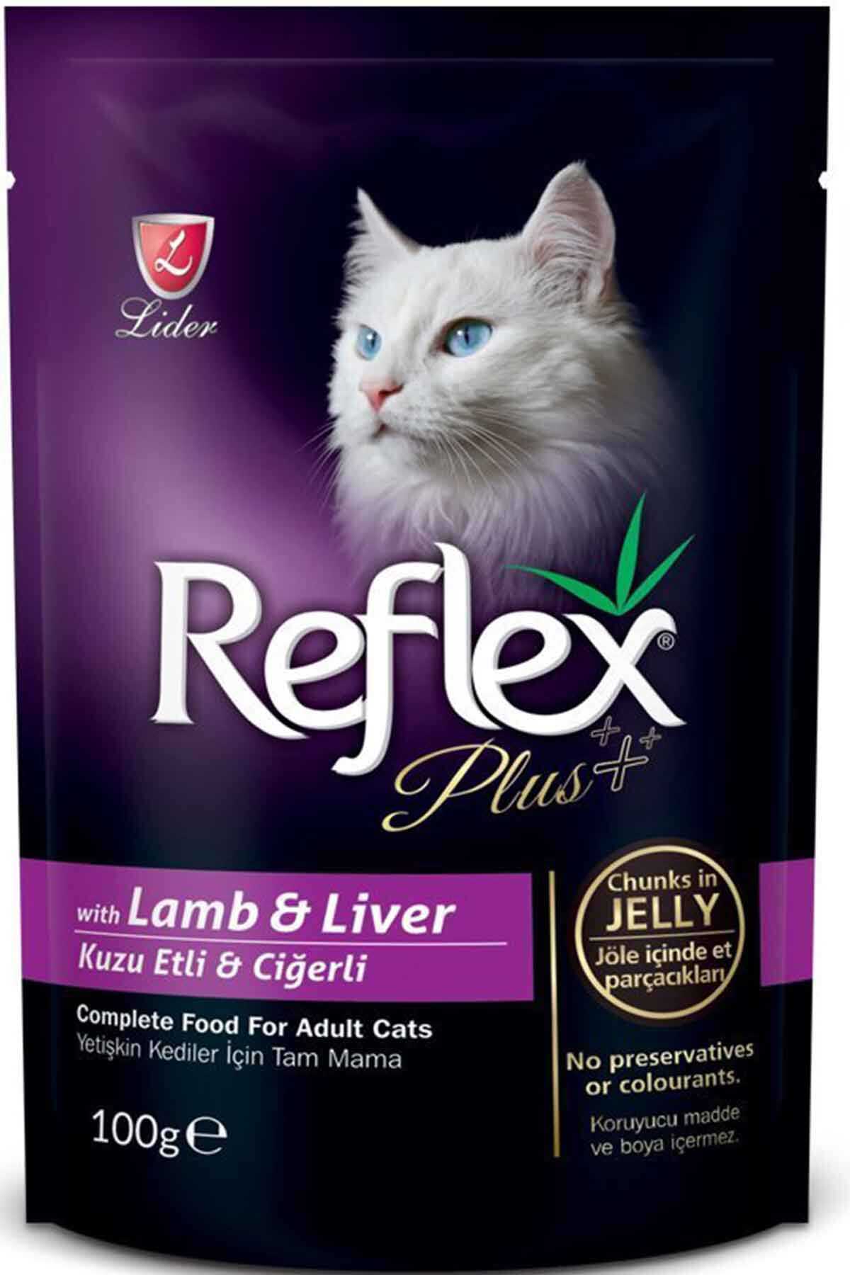 Reflex Plus Kuzu Eti ve Ciğerli Kedi Konservesi 100gr Reflex Plus Kuzu Eti ve Ciğerli Kedi Konservesi 100gr