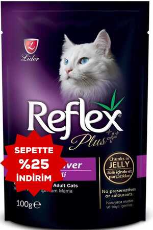 REFLEX - Reflex Plus Kuzu Eti ve Ciğerli Kedi Konservesi 100gr