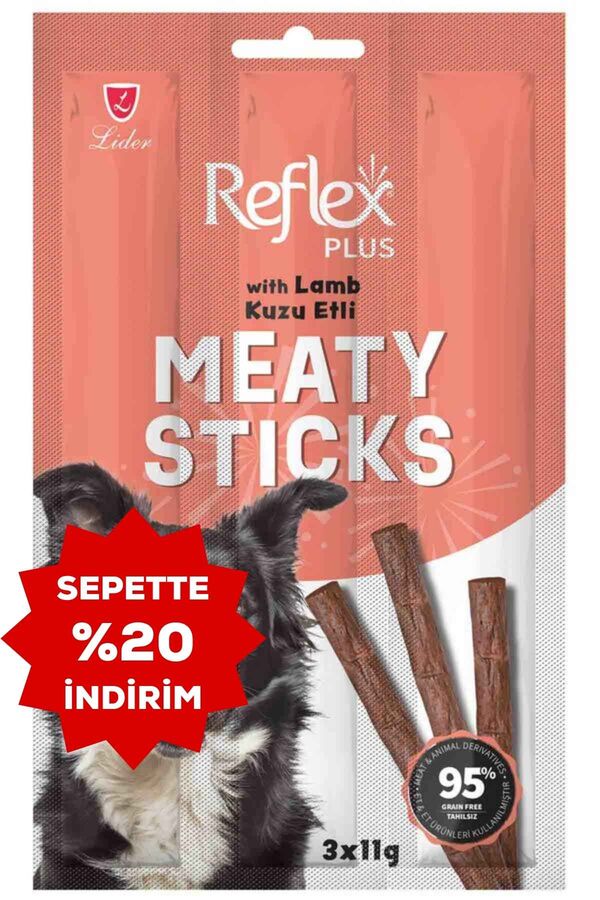 Reflex Plus Kuzulu Çubuk Yetişkin Köpek Ödül Maması 3lü