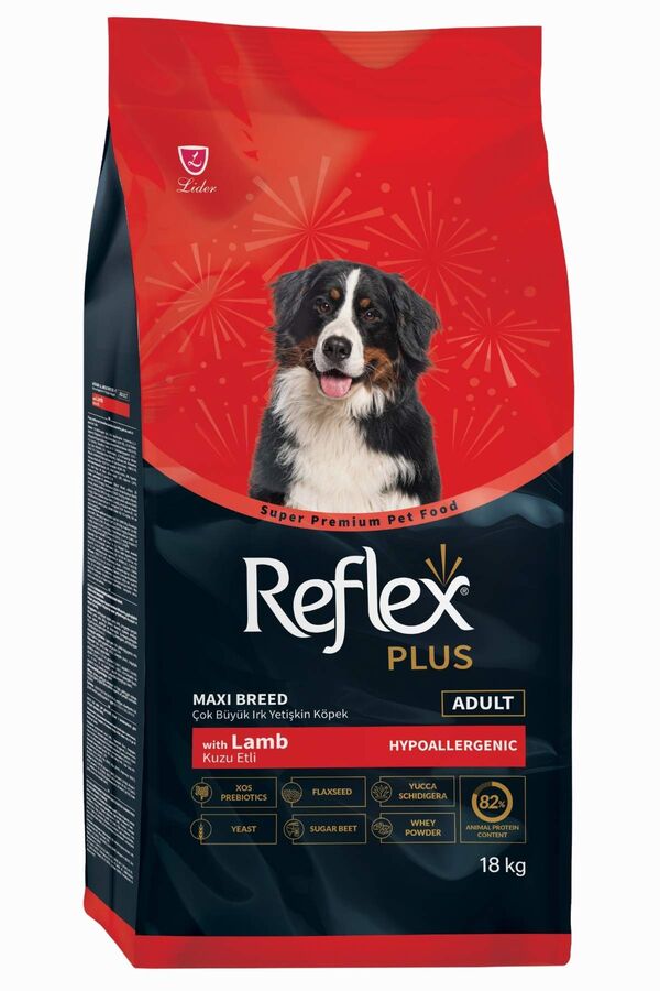 Reflex Plus Kuzulu Büyük Irk Yetişkin Köpek Maması 18kg