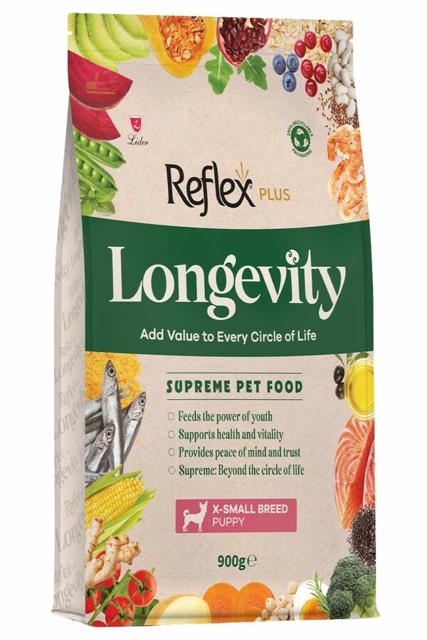 Reflex Plus Longevity Hipoalerjenik Çok Küçük Irk Yavru Köpek Maması 900gr - 1