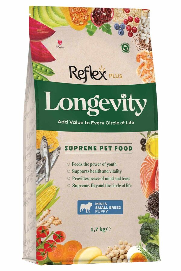 Reflex Plus Longevity Hipoalerjenik Mini ve Küçük Irk Yavru Köpek Maması 1.7kg - 1