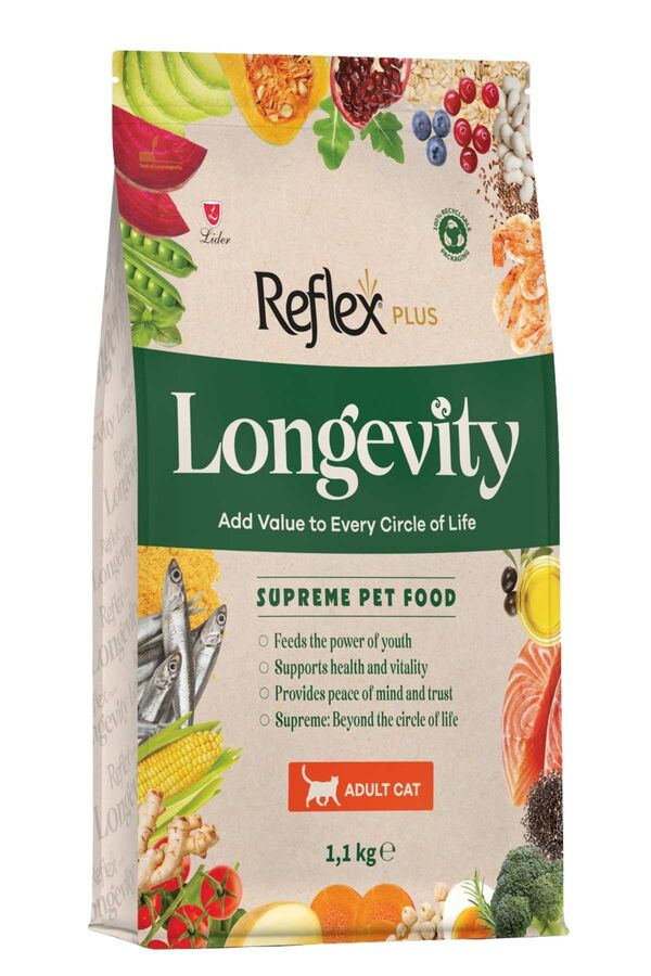 Reflex Plus Longevity Hipoalerjenik Yetişkin Kedi Maması 1.1kg - 1