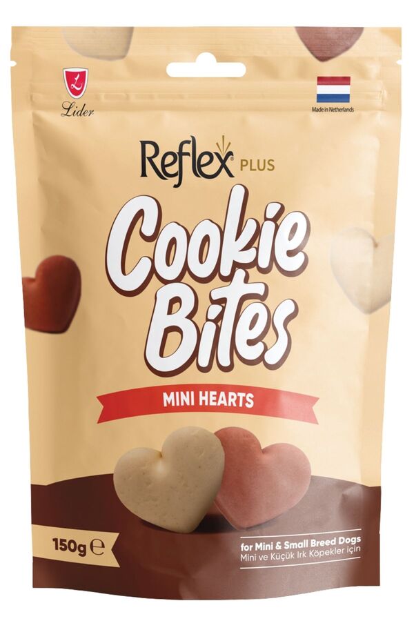 Reflex Plus Mini Hearts Mini ve Küçük Irk Yetişkin Köpek Ödül Maması 150gr