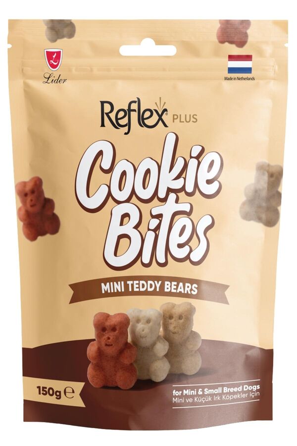 Reflex Plus Mini Teddy Bears Mini ve Küçük Irk Yetişkin Köpek Ödül Maması 150gr
