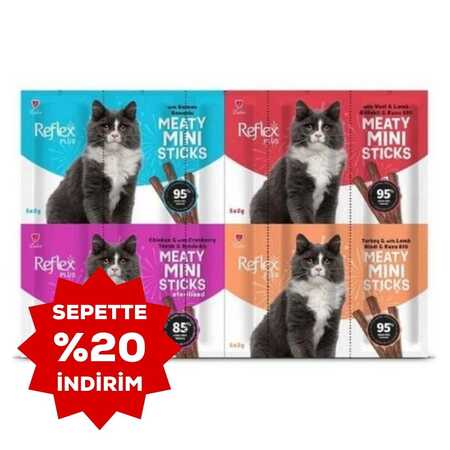 Reflex Plus Mix Karışık Tahılsız Kedi Ödül Çubuğu 20x2gr - Thumbnail