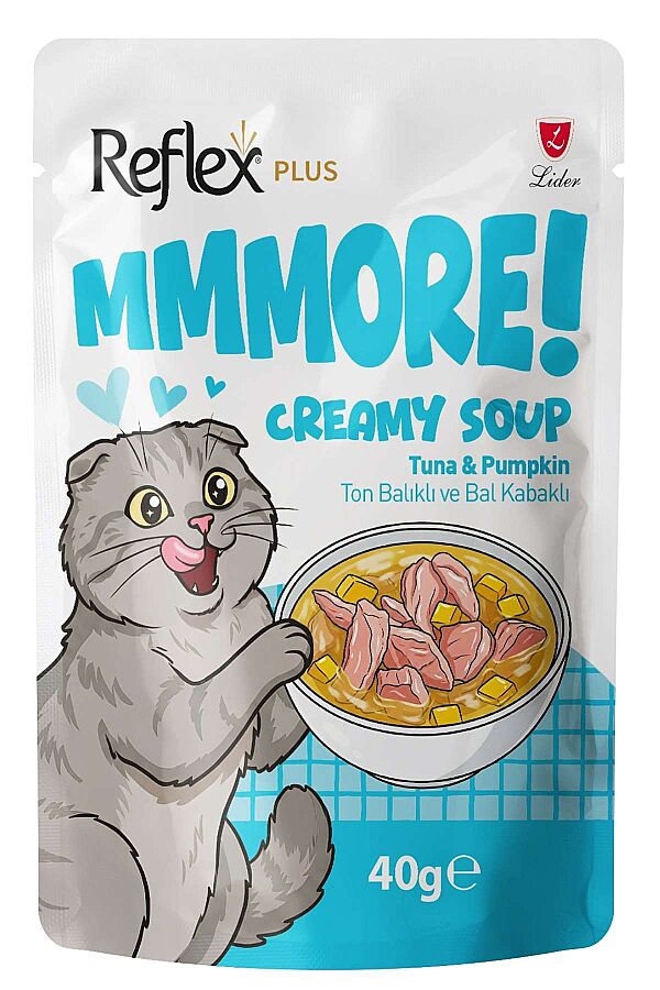 Reflex Plus MMMore Ton Balıklı ve Balkabaklı Kedi Çorbası 40gr - 1