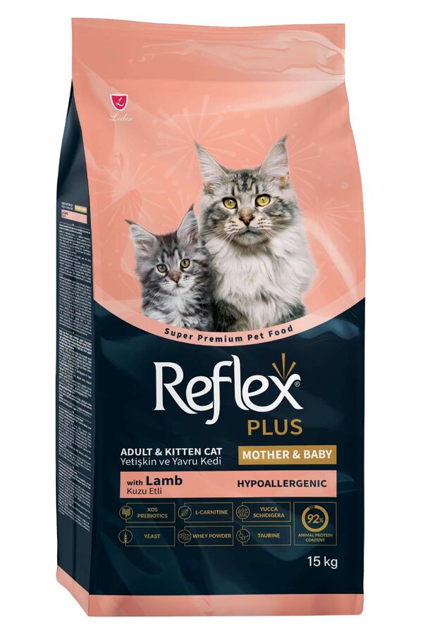Reflex Plus Mother&Baby Kuzulu Yavru Hamile ve Emziren Kedi Maması 15kg