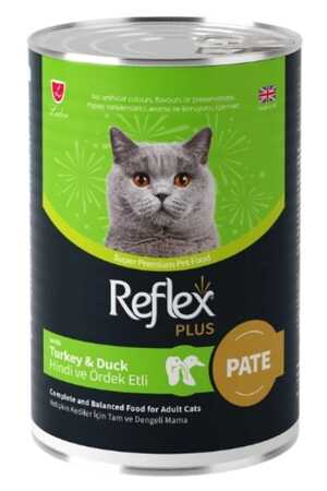 REFLEX - Reflex Plus Pate İçinde Et Parçacıklı Hindi ve Ördek Etli Yetişkin Kedi Konservesi 395gr