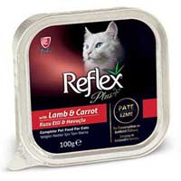 REFLEX - Reflex Plus Pate Kuzu Ve Havuçlu Yetişkin Kedi Konservesi 100gr