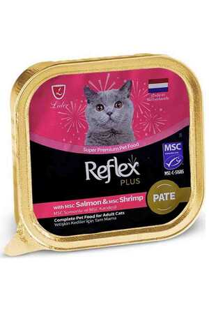 REFLEX - Reflex Plus Pate Somonlu ve Karidesli Yetişkin Kedi Konservesi 85gr