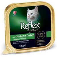 REFLEX - Reflex Plus Pate Tavuk Ve Hindili Yetişkin Kedi Konservesi 100gr