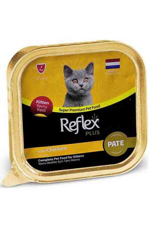REFLEX - Reflex Plus Pate Tavuklu Yavru Kedi Konservesi 85gr