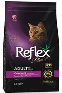 REFLEX - Reflex Plus Gourmet Renkli Taneli Tavuklu Yetişkin Kedi Maması 1,5kg