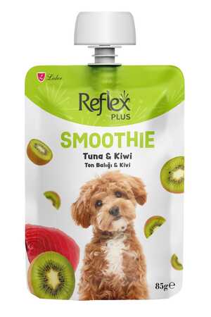 REFLEX - Reflex Plus Smoothie Ton Balıklı ve Kivili Sıvı Köpek Ödülü 85gr