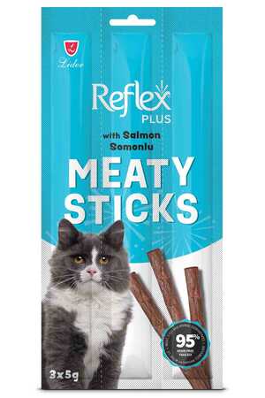 REFLEX - Reflex Plus Somonlu Yetişkin Kedi Ödül Çubuğu 3*5gr REFLEX - Reflex Plus Somonlu Yetişkin Kedi Ödül Çubuğu 3*5gr