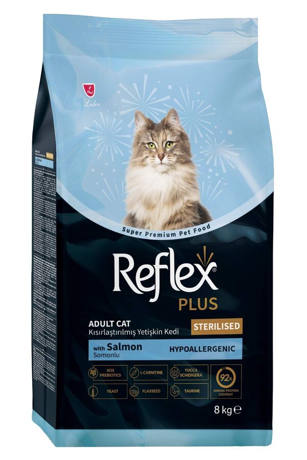 Reflex Plus Somonlu Kısırlaştırılmış Kedi Maması 8kg