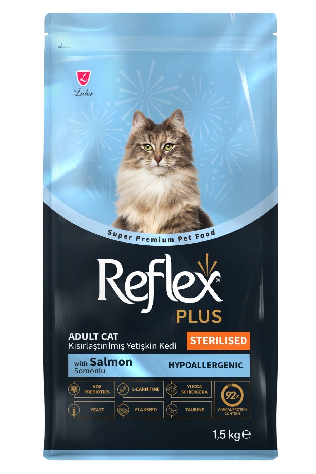 Reflex Plus Somonlu Kısırlaştırılmış Yetişkin Kedi Maması 1,5kg