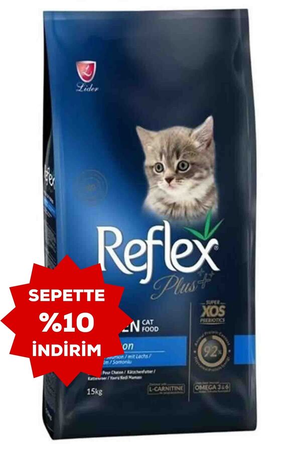 Reflex Plus Somonlu ve Pirinçli Yavru Kedi Maması 15kg
