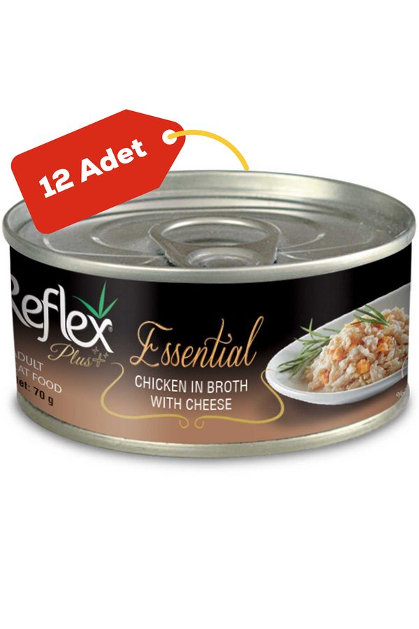 Reflex Plus Tavuk ve Peynirli Kedi Konservesi 12x70gr 12li
