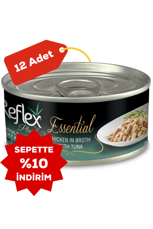 Reflex Plus Tavuk ve Ton Balıklı Konserve 12x70gr 12li