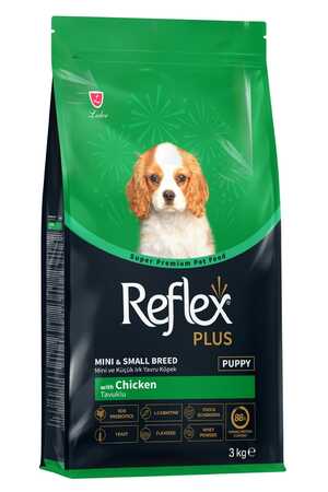 Reflex Plus Tavuklu Mini ve Küçük Irk Yavru Köpek Maması 3kg - Thumbnail (1)