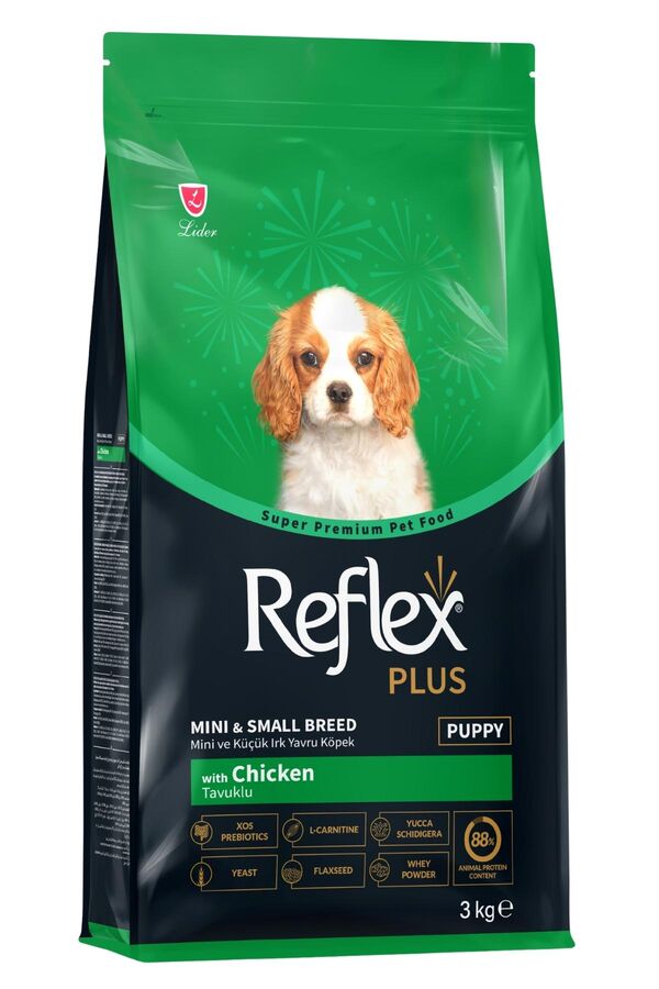 Reflex Plus Tavuklu Mini ve Küçük Irk Yavru Köpek Maması 3kg