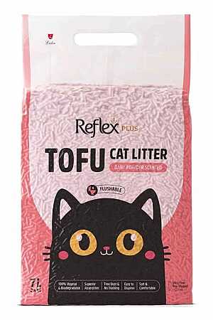 Reflex Plus Tofu Bebek Pudralı Kedi Kumu 7lt