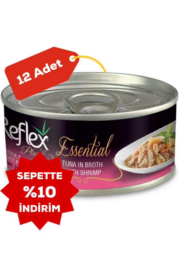 Reflex Plus Ton Balığı ve Karidesli Kedi Konservesi 12x70gr 12li