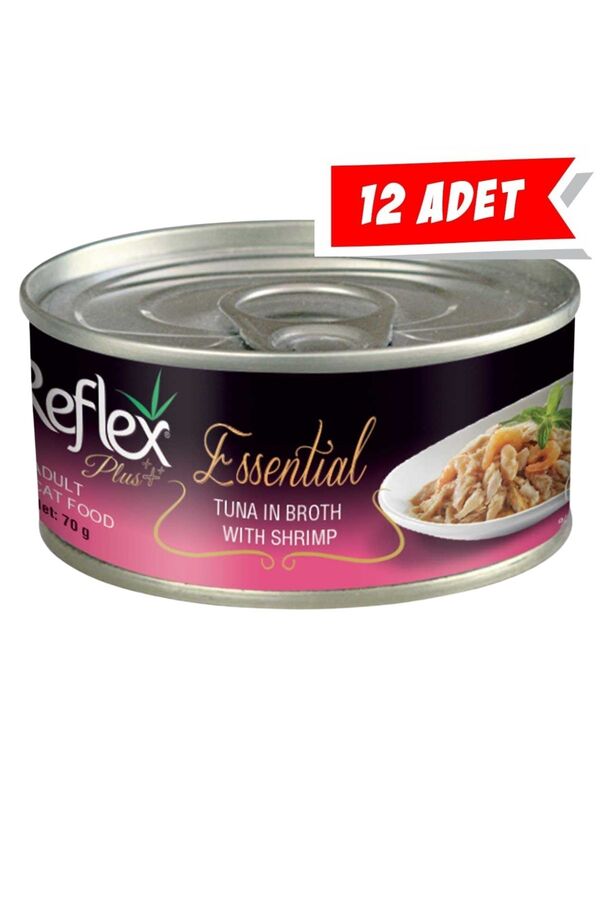 Reflex Plus Ton Balığı ve Karidesli Kedi Konservesi 12x70gr 12li