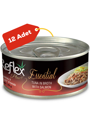 Reflex Plus Ton Balığı ve Somonlu Kedi Konservesi 12x70gr 12li - Thumbnail
