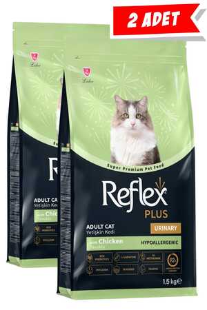 Reflex Plus Urinary Tavuklu Yetişkin Kedi Maması 2x1,5kg - Thumbnail