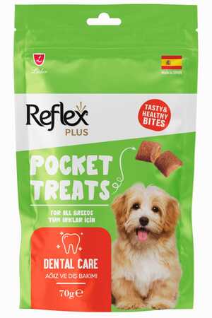 REFLEX - Reflex Pocket Treats Ağız ve Diş Sağlığı için Köpek Ödül Maması 70gr