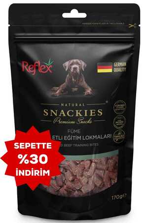 Reflex Snackies Füme Dana Etli Eğitim Lokmaları Köpek Ödül Maması 170gr - Thumbnail